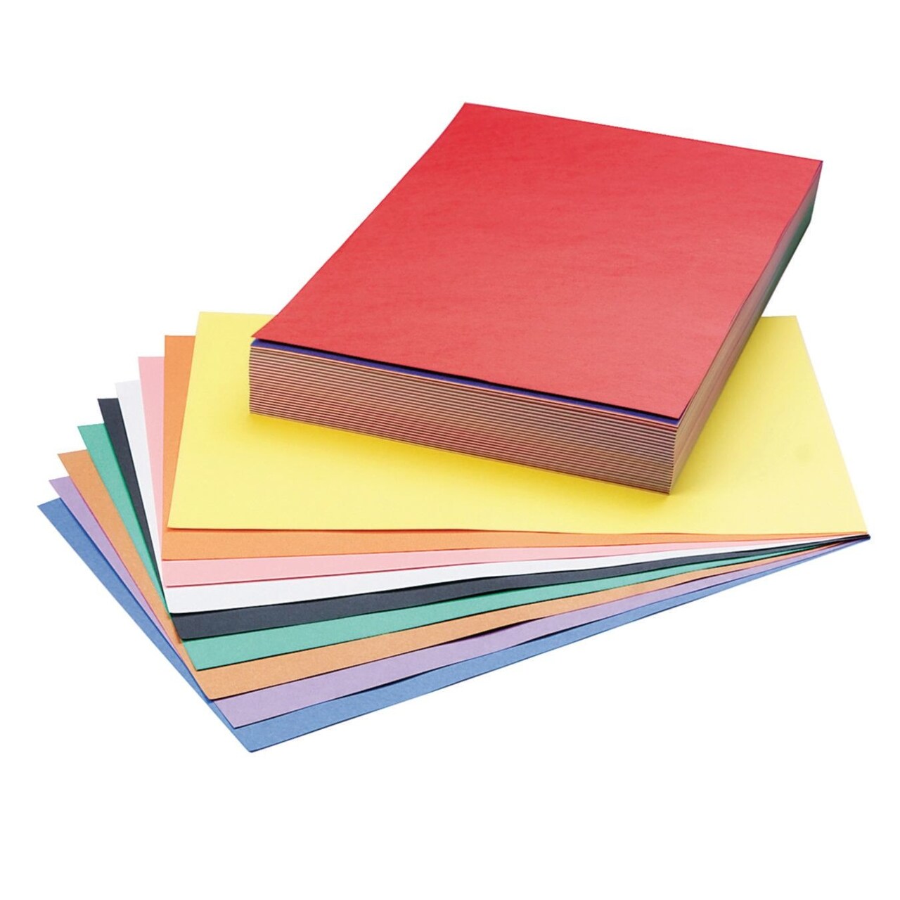 Prang® Groundwood Construction Paper. 10 Colors, 12" x 18" (Pack of 250)